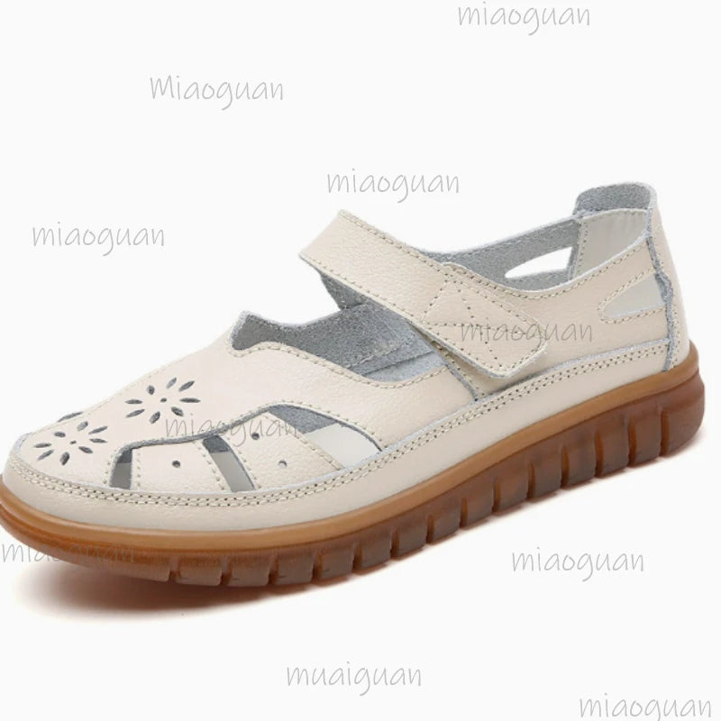 Roma Women's Flat Sandals – Breathable Retro Beach Summer Shoes Women's Flat Sandals Axl