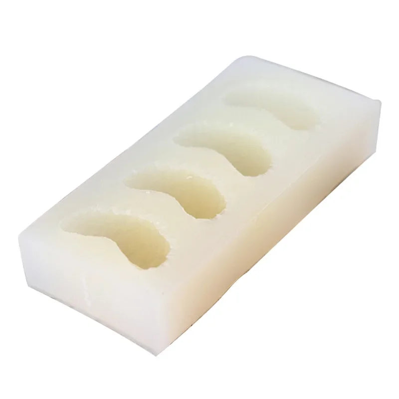 4-Cavity Orange Silicone Mold – Soap, Candle & Cake DIY Silicone Baking Mold Axl Transparent