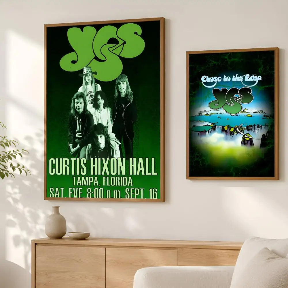 Yes Band Self-Stick HD PVC Wall Art Poster – Waterproof Decor Wall Art Poster Axl