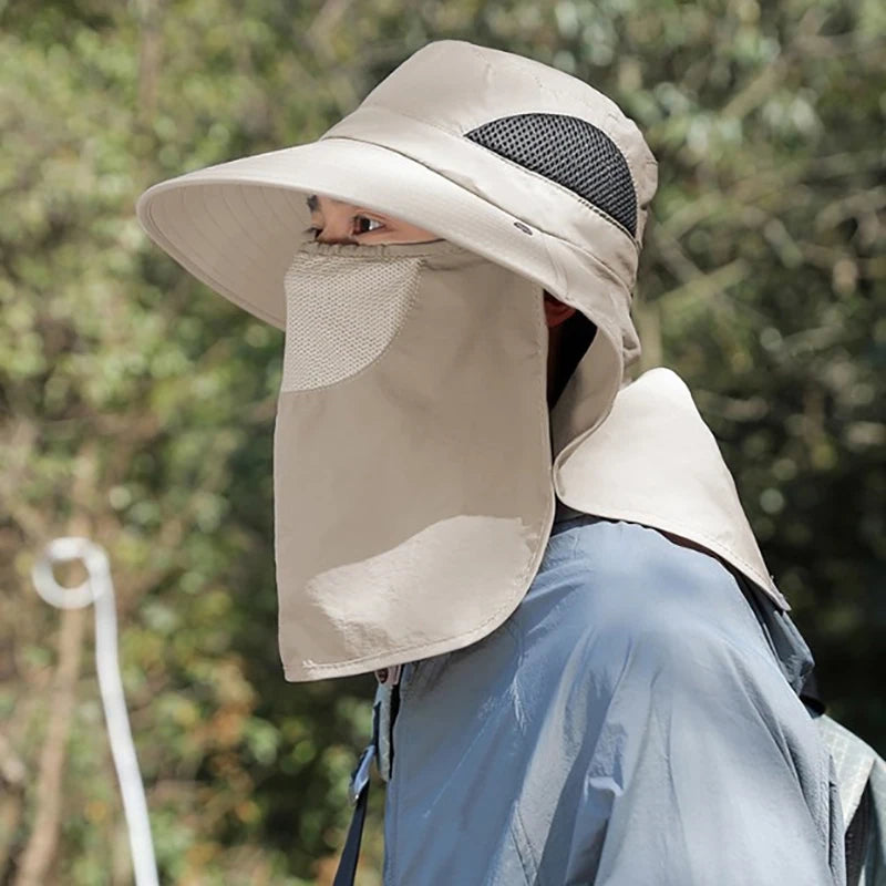 UV Sun Hat with Neck Flap – Outdoor Fishing Bucket Cap Outdoor Sun Hat Axl