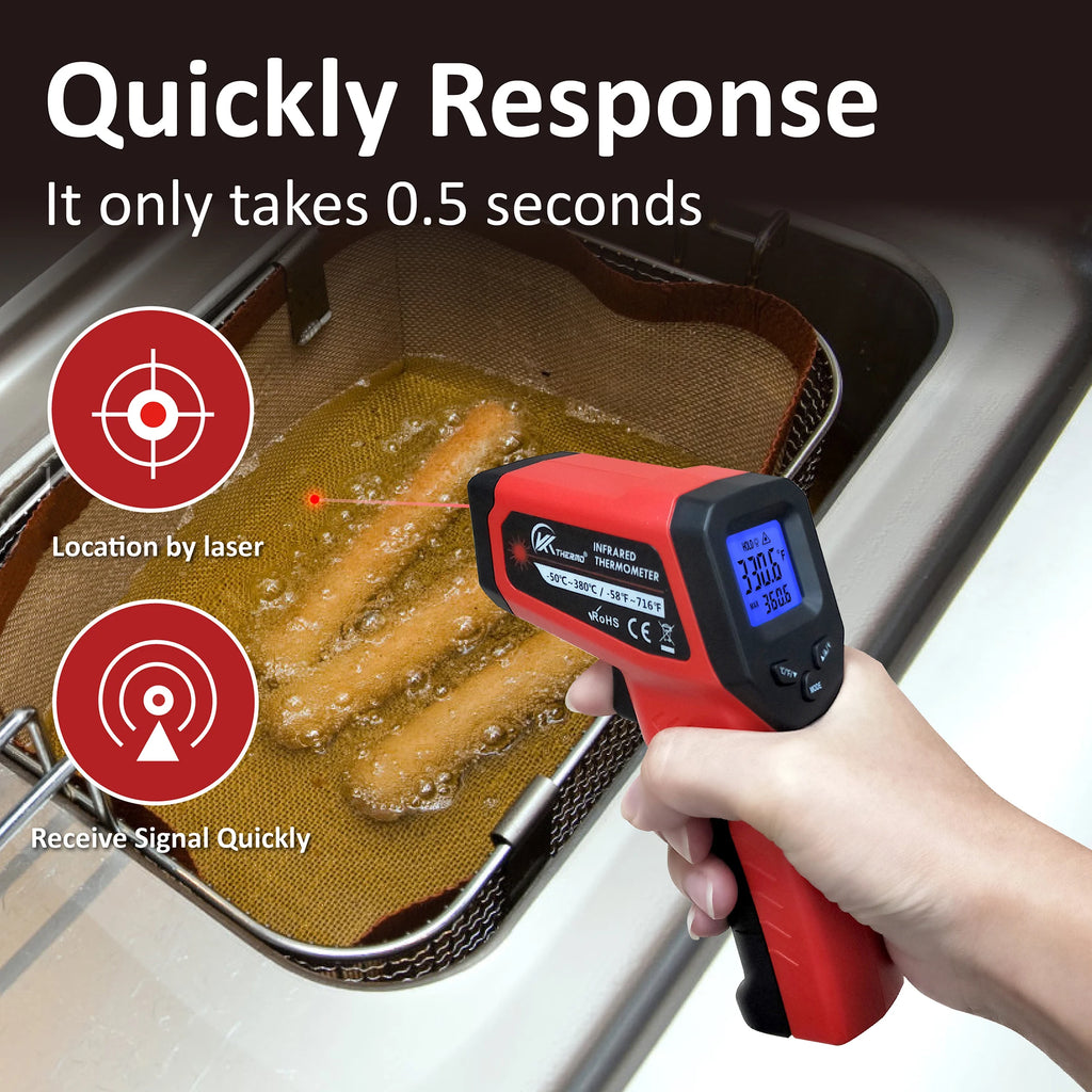 Digital Infrared Thermometer Gun | Non-Contact -50~380°C LCD Infrared Thermometer Gun Axl