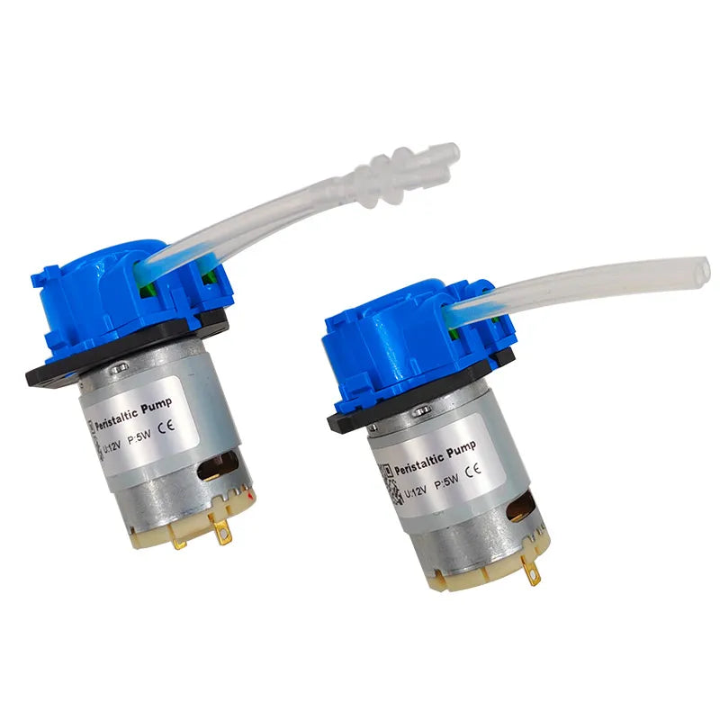12V Mini Peristaltic Pump 5W Self-Priming with Silicone Tube Peristaltic Pump Axl