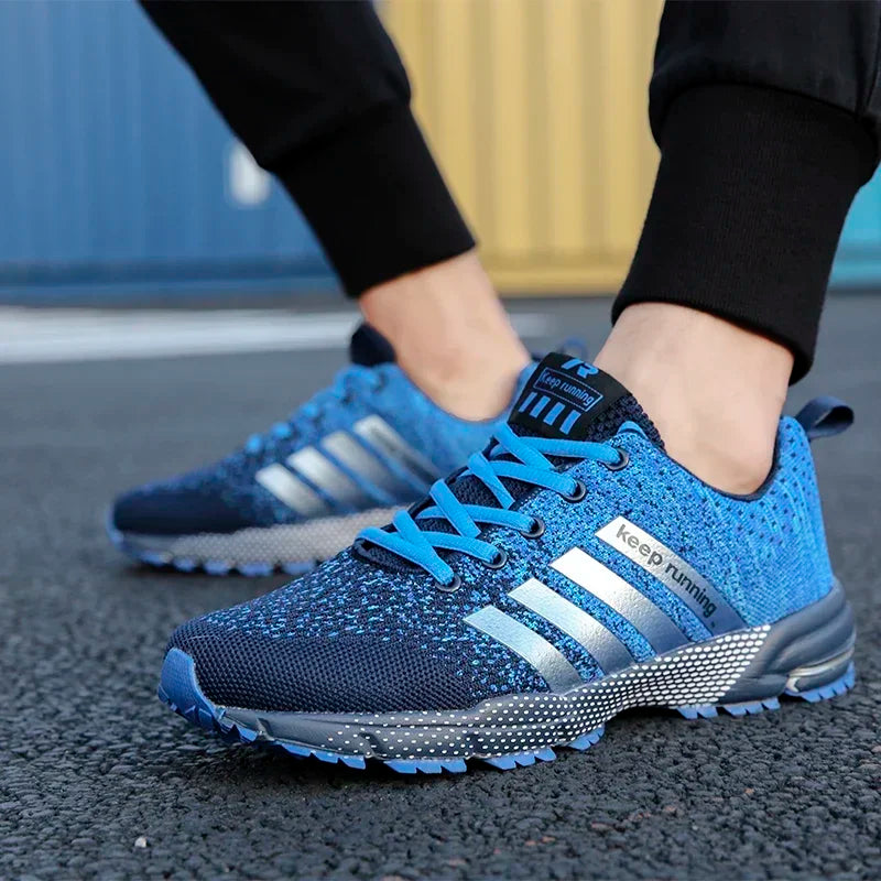 Men's Breathable Mesh Sneakers – Anti-Slip Casual Running Shoes Men's Running Sneakers Axl