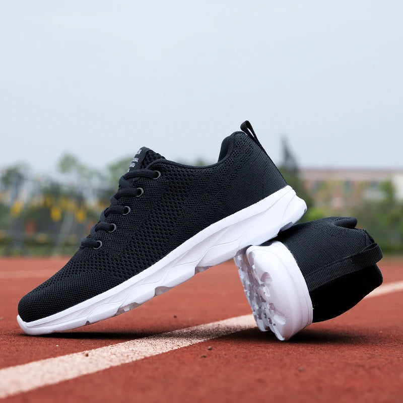 Women's Mesh Running Sneakers – Lightweight & Breathable Women's Running Shoes Axl Black White 40