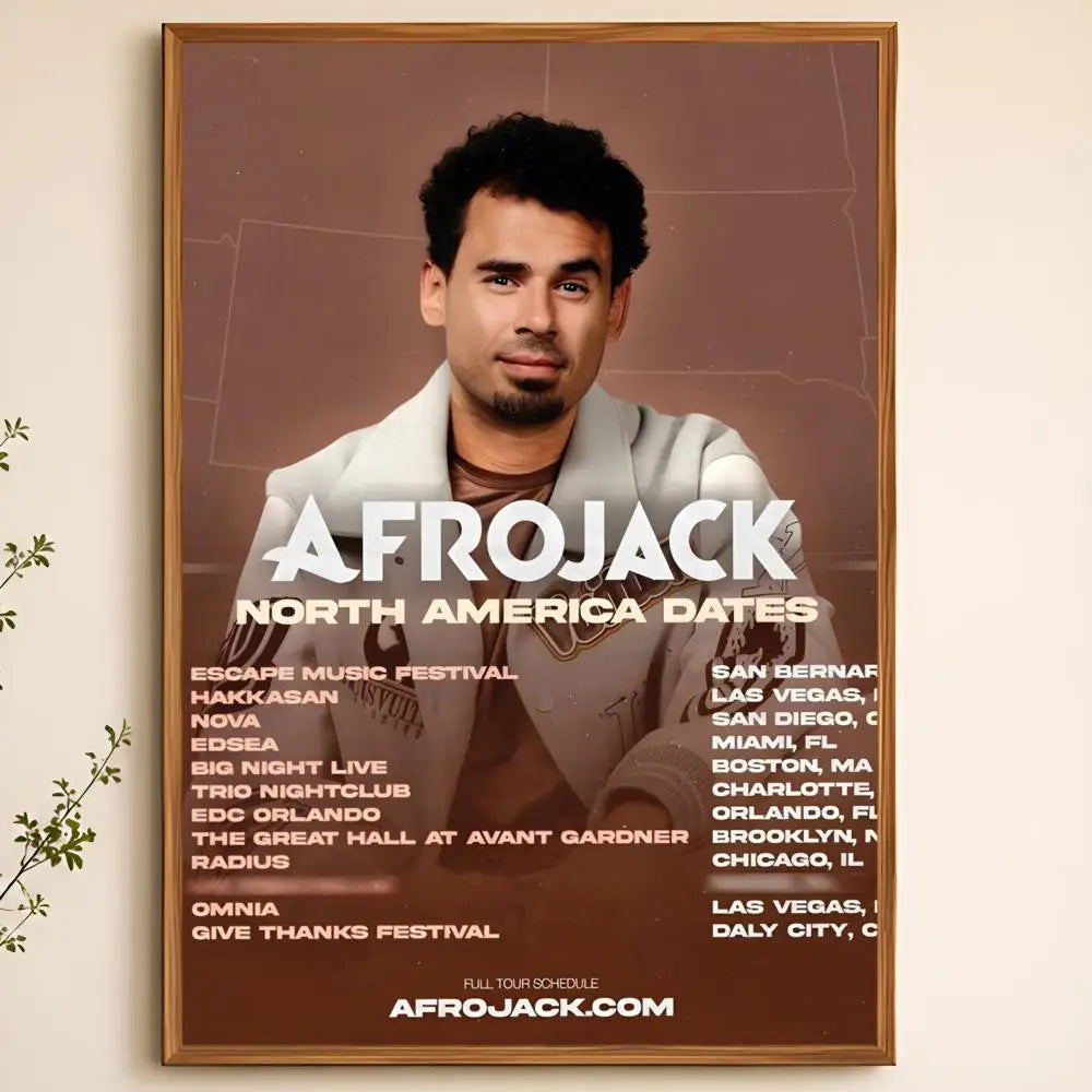 Afrojack Waterproof PVC Wall Poster – Peel-and-Stick HD Art Wall Art Poster Axl White01 15X20cmNoframe