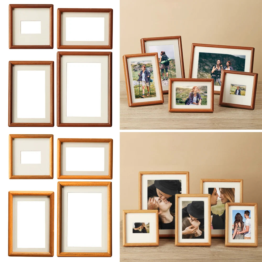 Black Walnut Handmade Wooden Photo Frame – 6, 7 & 8 Inch Wooden Photo Frame Axl