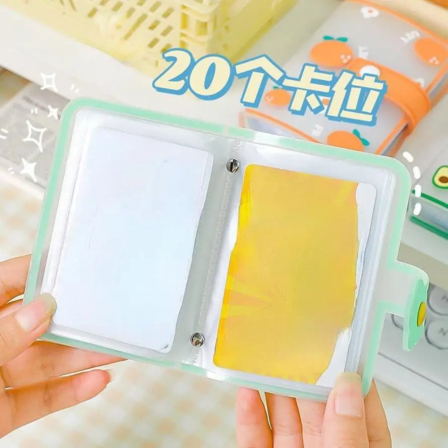 Mini Card Holder Album – Cute Portable ID & Photo Organizer Card Holder Album Axl