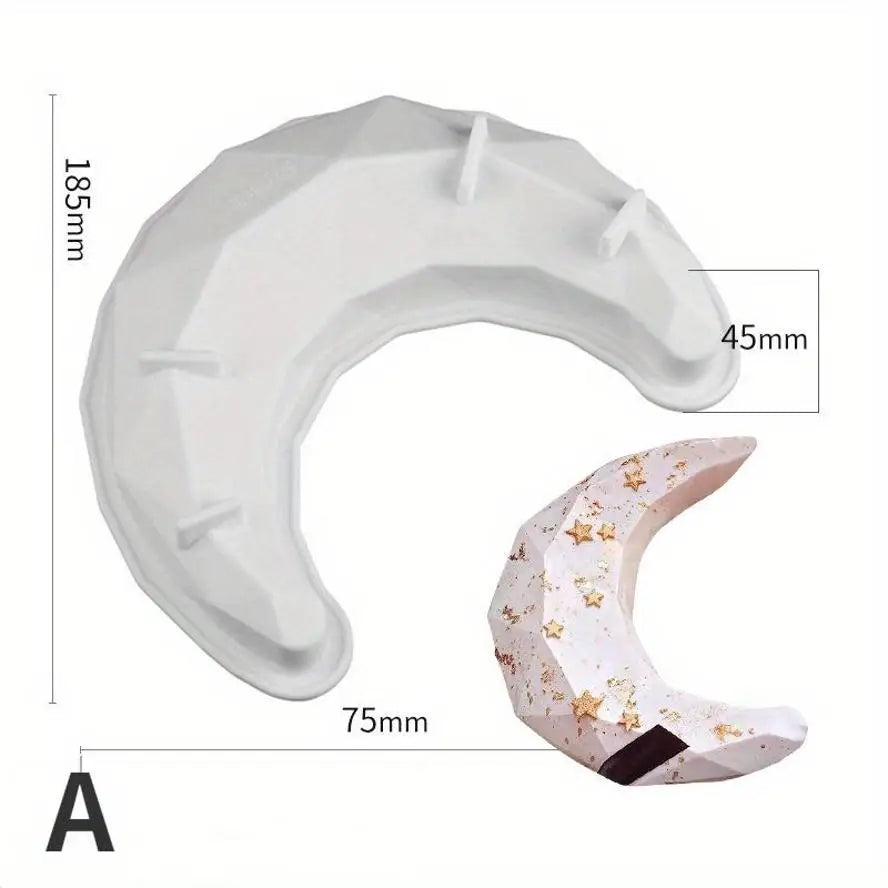 Diamond Moon Rabbit Silicone Mould – Moon Cake Baking Mold Silicone Baking Mould Axl