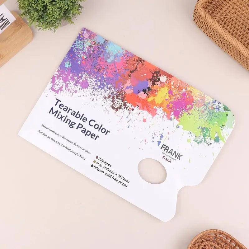 Disposable Tear-Off Palette Paper – Acrylic, Oil & Watercolor Palette Paper Pad Axl L