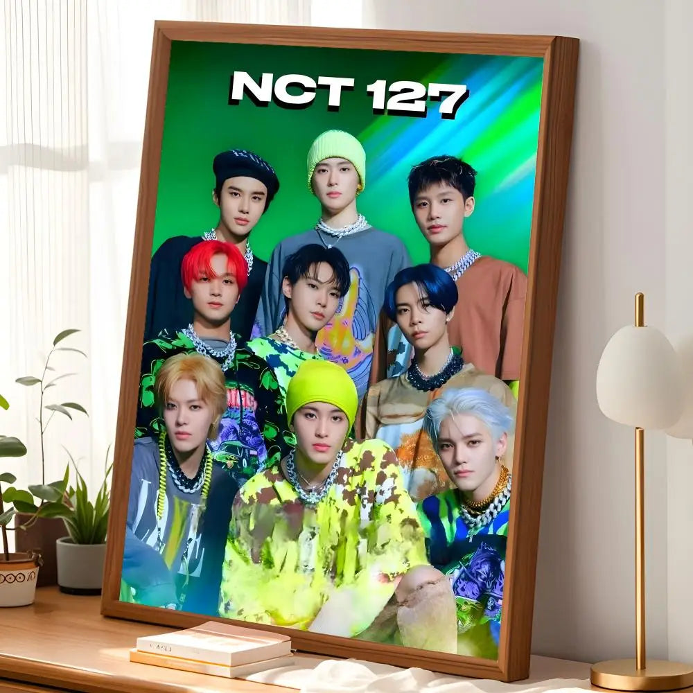 NCT127 Self-Stick HD PVC Wall Art Poster | Waterproof Decor Wall Art Poster Axl