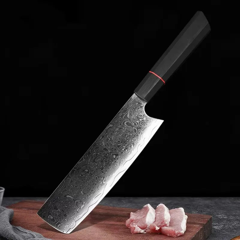 InLeung VG10 Damascus Steel Chef Knife Set | Japanese Kitchen Damascus Chef Knife Axl