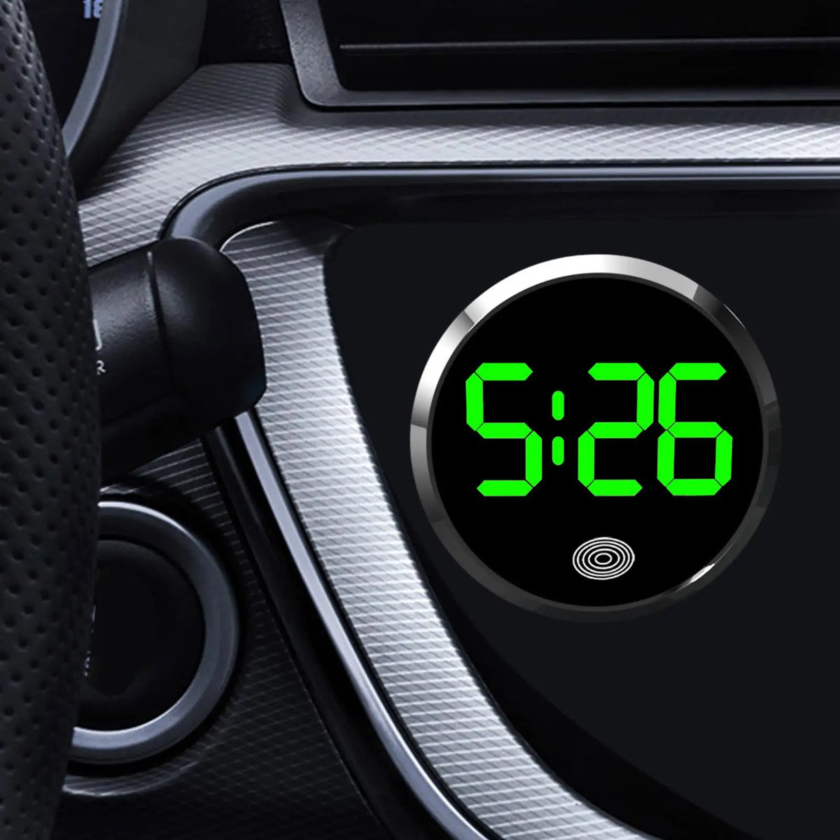 Car LED Clock Touch-Control Dashboard Digital Watch | RV & Travel Car Dashboard Clock Axl