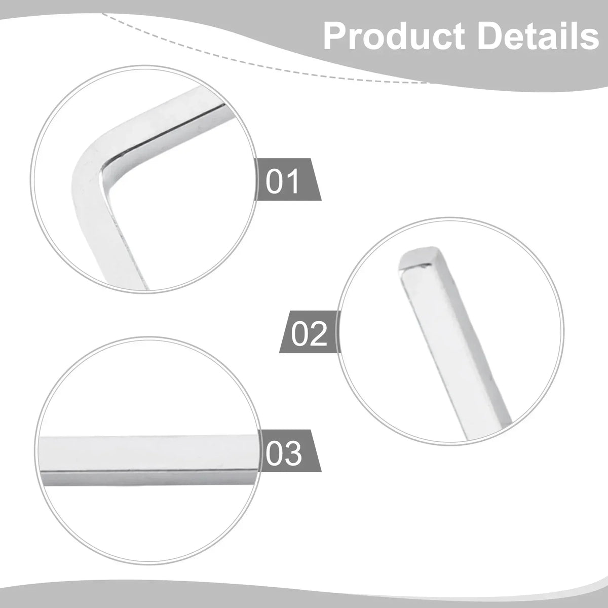 L-Shape Square Head Wrench – Cr-V Steel 3–10mm | Hand Tool Square Head Wrench Axl