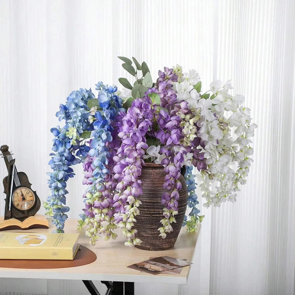 Artificial Silk Orchid Garland – Wedding & Home Wall Decor Artificial Flower Garland Axl