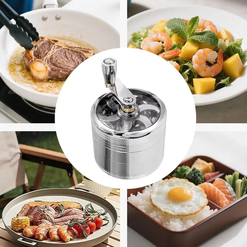 40mm Hand Crank Spice Grinder – Manual Mill for Nutmeg & Salt Manual Spice Grinder Axl