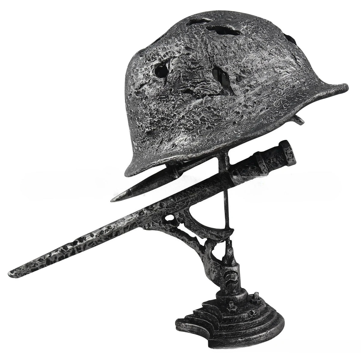 WWII Helmet Table Lamp – Retro Resin War Style Desk Light Decorative Table Lamp Axl B