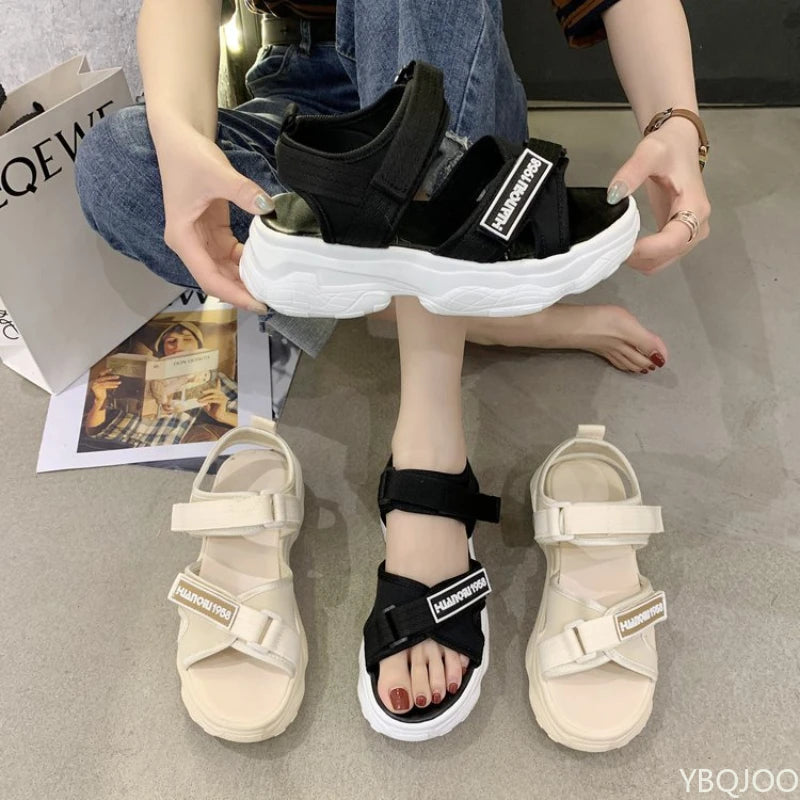 Women's Hollow Flat Sandals – Thick Sole Beach Casual Shoes Women's Flat Sandals Axl