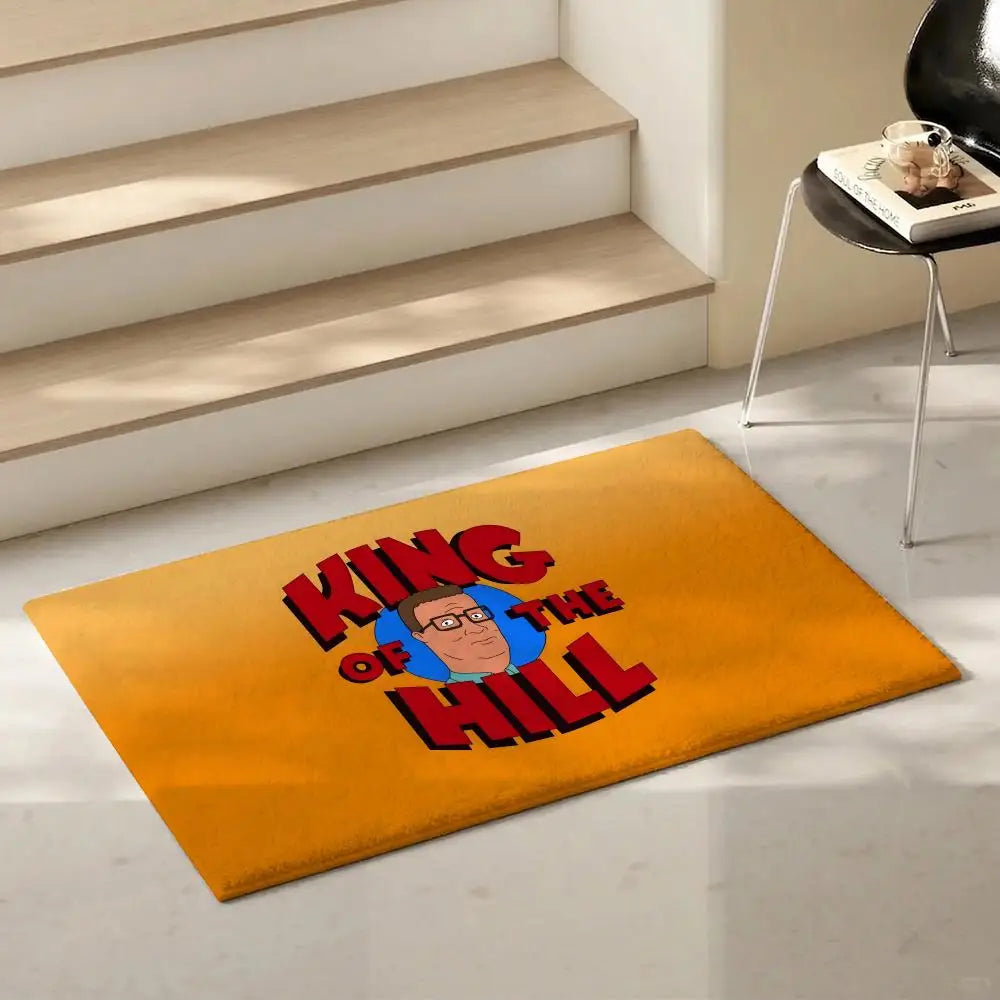 King of the Hill Flannel Floor Mat – Non-Slip Indoor Rug Flannel Floor Mat Axl