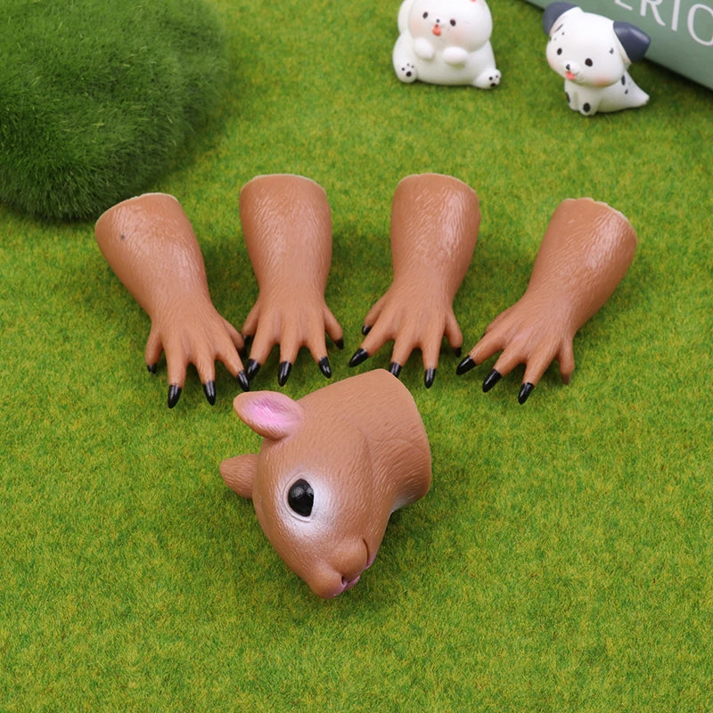 Squirrel Finger Hand Puppet – Kids Party Cosplay Novelty Toy Finger Puppet Toy Axl