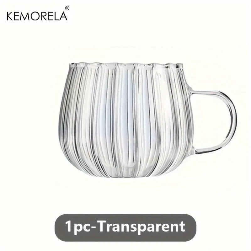 Halloween Pumpkin Glass Cups 450ml – Borosilicate Drinkware Set Halloween Drinking Glasses Axl 1PCS 301-400ml