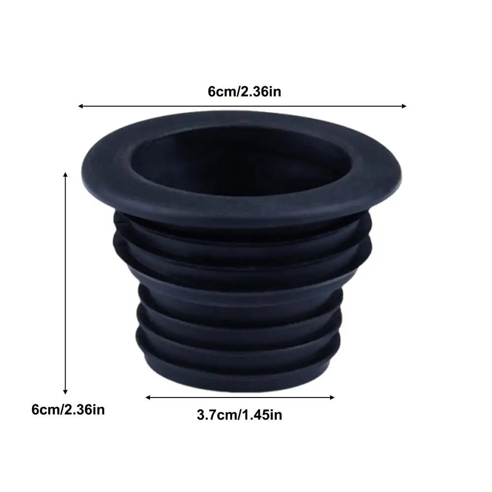 Silicone Drain Pipe Seal Ring – Odor-Blocking Floor Drain Cover Drain Pipe Seal Axl Black