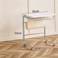 Movable Multifunctional Side Table – Laptop & Bedside Desk Foldable Side Table Axl WHITE