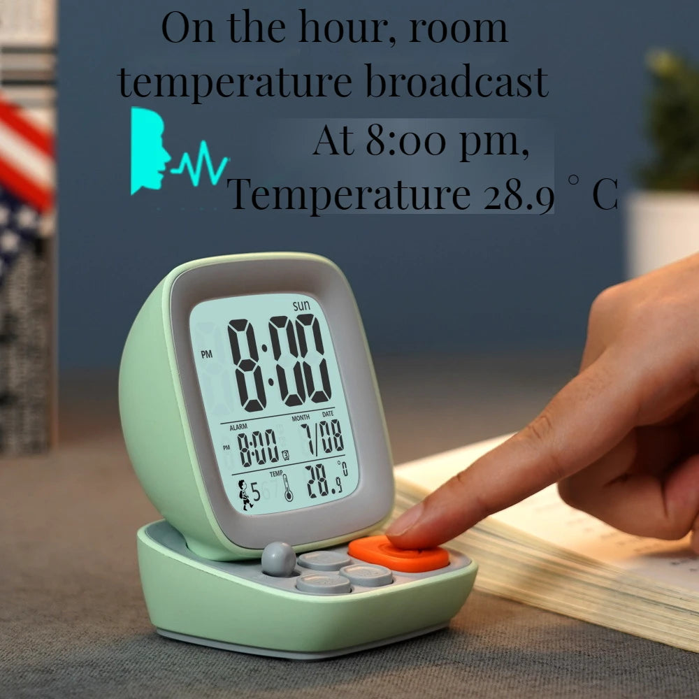 Kids Digital Alarm Clock – USB Charging & Night Light Digital Alarm Clock Axl