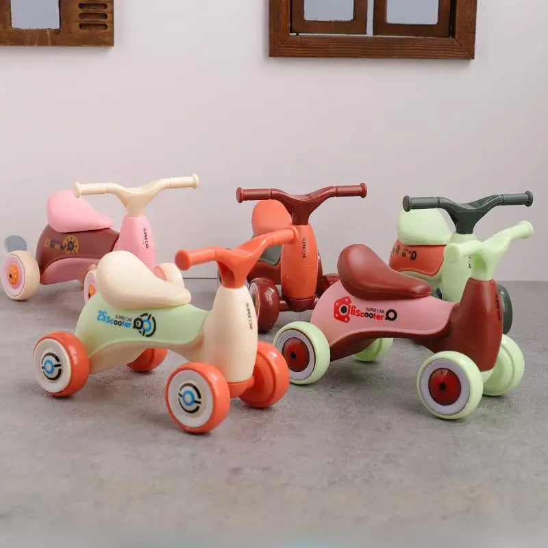 Dollhouse Miniature Scooter Model – Assembly Toy for Kids Miniature Model Toy Axl