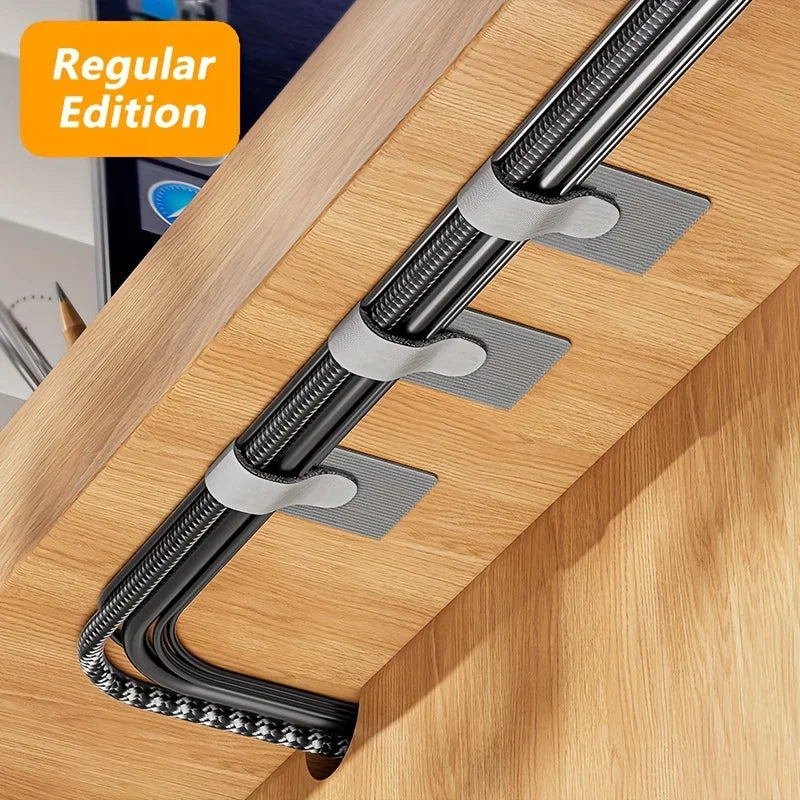 Self-Adhesive Cable Management Clips – No-Drill Wire Organizer Cable Management Clips Axl