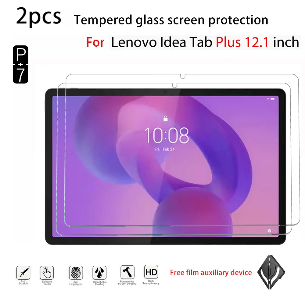 2-Pack HD Tempered Glass Screen Protector – Lenovo 12.1" Tablet Screen Protector Axl for idea Tabplus12.1