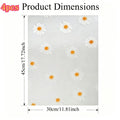 5-Pack EVA Fridge Liners – Daisy Washable Anti-Slip Shelf Mats Refrigerator Shelf Liner Axl 45x30cm 4PCS
