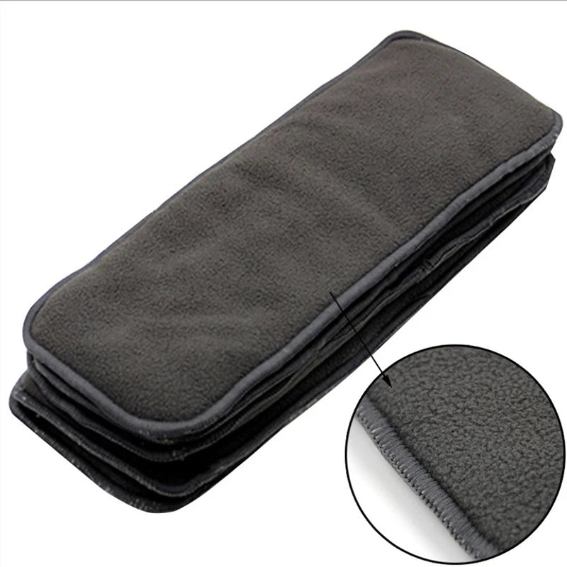 5-Layer Bamboo Charcoal Washable Adult Nappy Liner Insert Pad Cloth Nappy Liner Axl