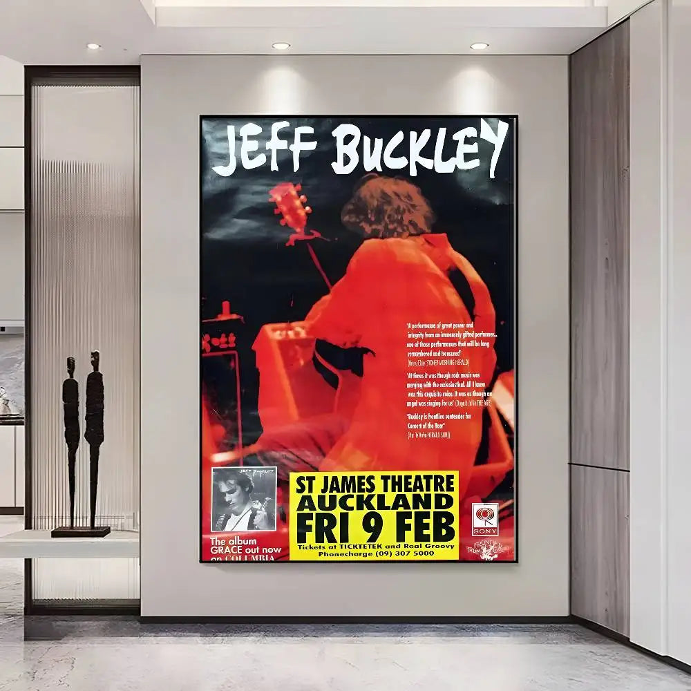 Jeff Buckley HD Poster – Self-Adhesive Waterproof Wall Decor Wall Art Poster Axl z13 50X70cmNoframe