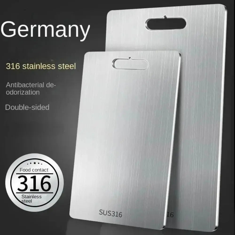 316 Stainless Steel Cutting Board – Antibacterial Kitchen Chopping Stainless Steel Cutting Board Axl