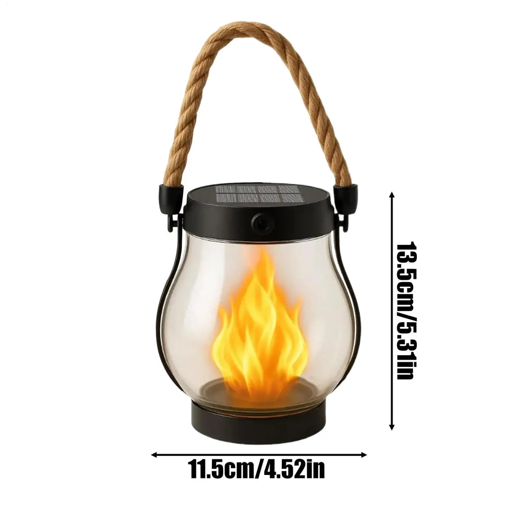 Solar Flickering Flame Lantern – Waterproof Outdoor Garden Light Solar Outdoor Lantern Axl