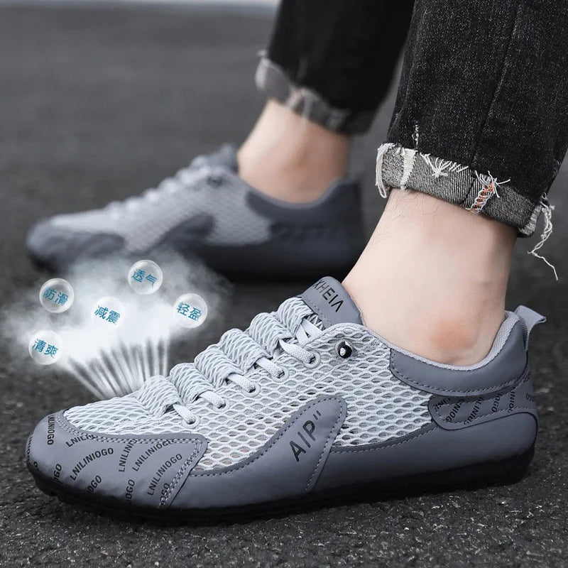 Men's Breathable Mesh Sport Sneakers – Non-Slip & Lightweight Men's Sport Sneakers Axl