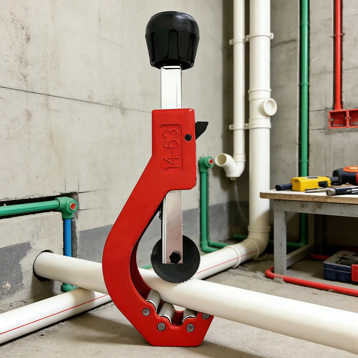 Manual PVC & PE Pipe Cutter – Cuts PP, PVC, Aluminum Tubing Pipe Cutter Tool Axl