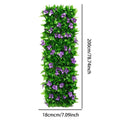 Expandable Artificial Hedge Privacy Screen with Flowers Artificial Privacy Hedge Axl purple orchid