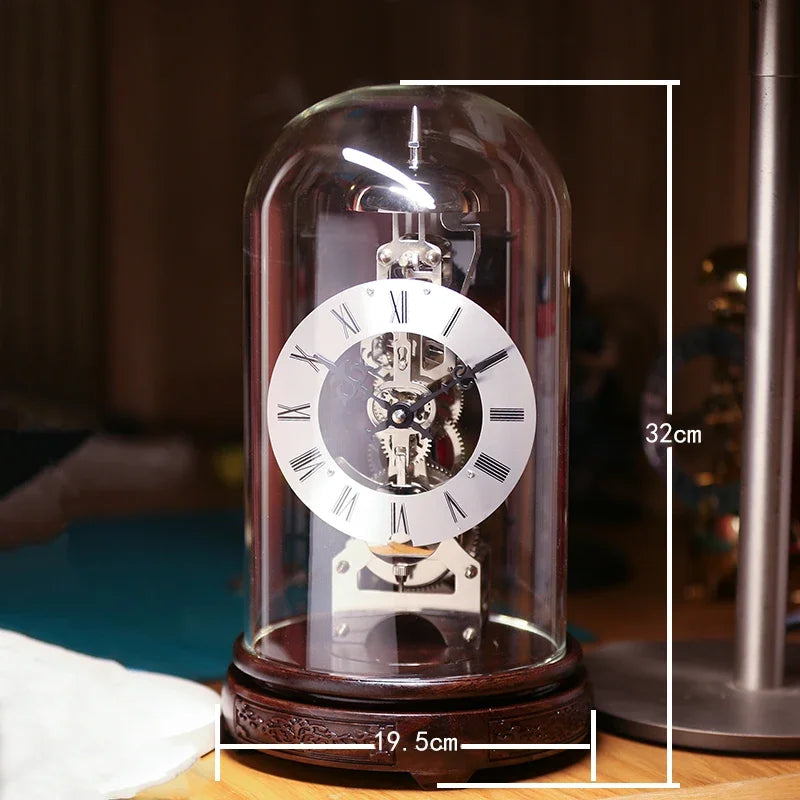 Nordic Antique Mechanical Desk Clock – Gold Metal Gear 8-Inch Mechanical Desk Clock Axl Style 22
