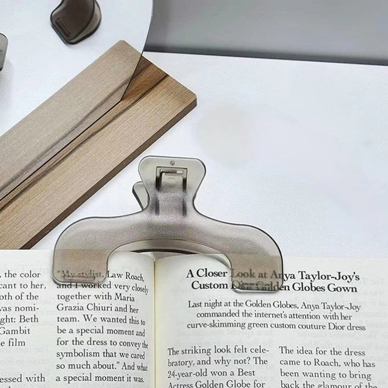Frosted Transparent Book Page Holder Clip & Desk Memo Clip Book Page Holder Axl A10