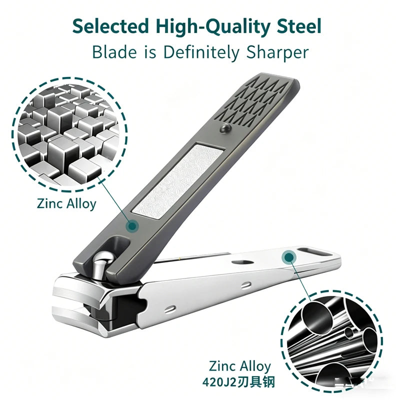 Anti-Splash Stainless Steel Nail Clipper – Sharp & Sturdy Nail Clipper Axl