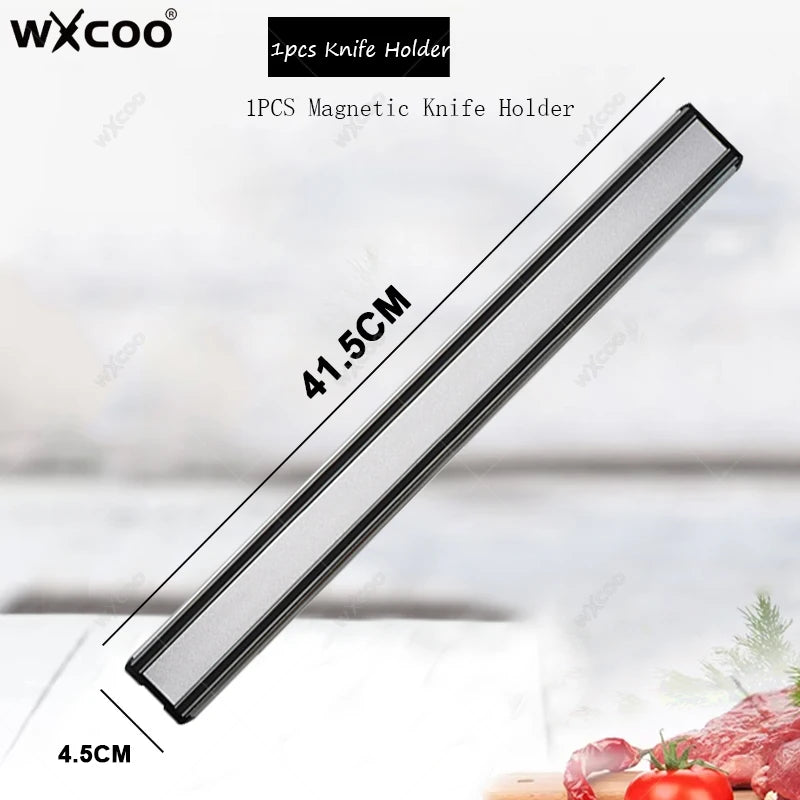 WXCOO Professional Chef Knife Set – Sharp Stainless Steel Kitchen Kitchen Knife Set Axl Knife Holder