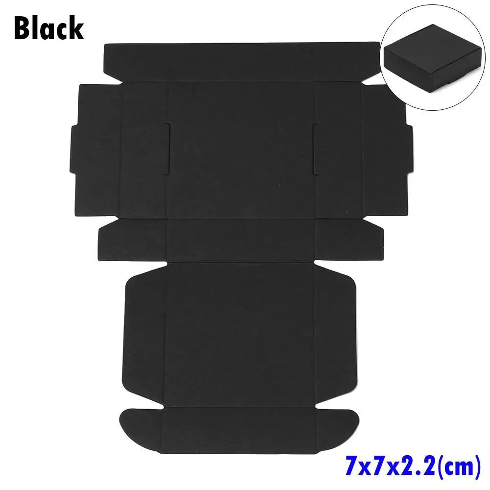 10-Pack Kraft Paper Gift Boxes – 9 Sizes Brown White Black