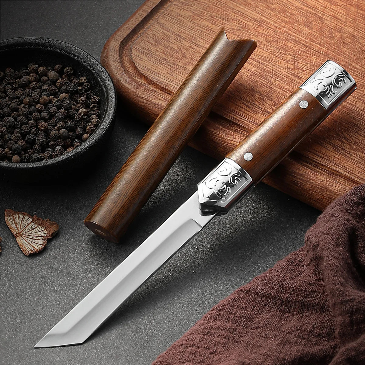 SHENJIU Carved Stainless Steel Portable Utility Knife Utility Knife Axl 1pcs