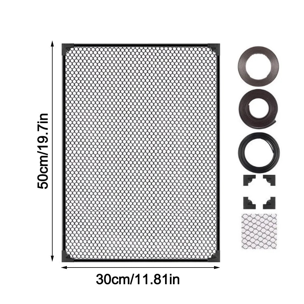 Magnetic Mesh Aquarium Lid Cover – Anti-Jump Fish Tank Net Aquarium Lid Cover Axl 50-30cm