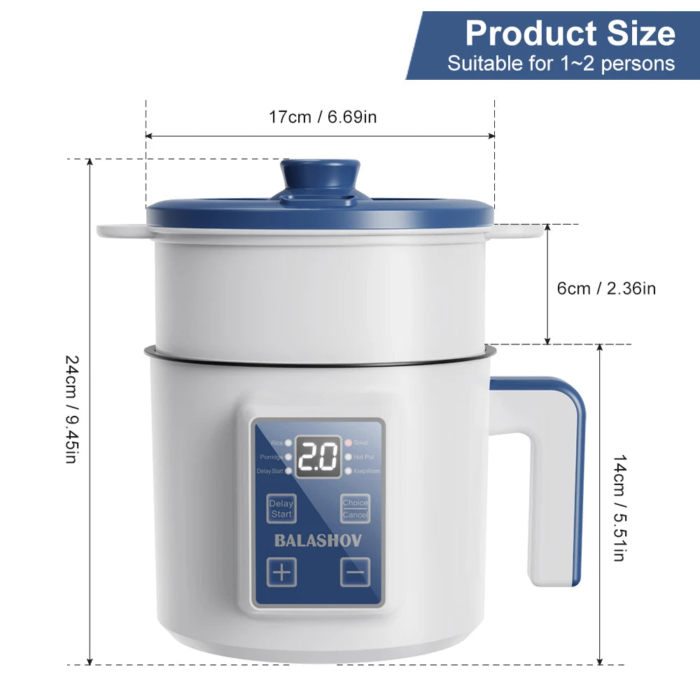 BALASHOV 220V Smart Rice Cooker – Non-Stick Multi Cooker EU Plug Electric Rice Cooker Axl