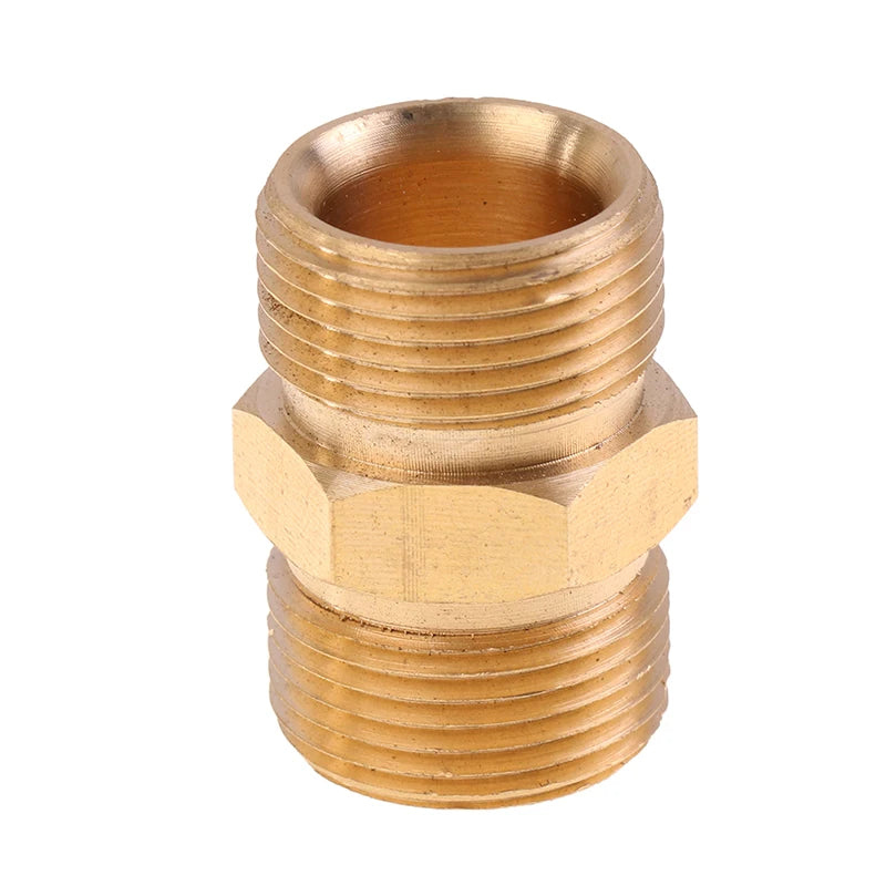 Brass M22 Pressure Washer Hose Connector Adapter 14mm 15mm Hose Connector Adapter Axl