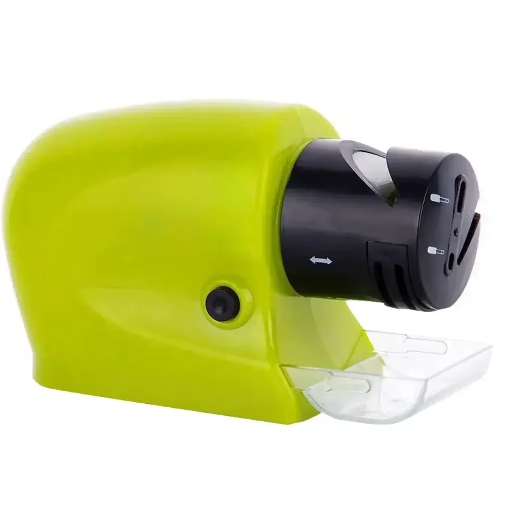 PLYS 3-Stage Electric Knife & Scissors Sharpener | USB Electric Knife Sharpener Axl green M