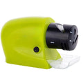 PLYS 3-Stage Electric Knife & Scissors Sharpener | USB Electric Knife Sharpener Axl green M