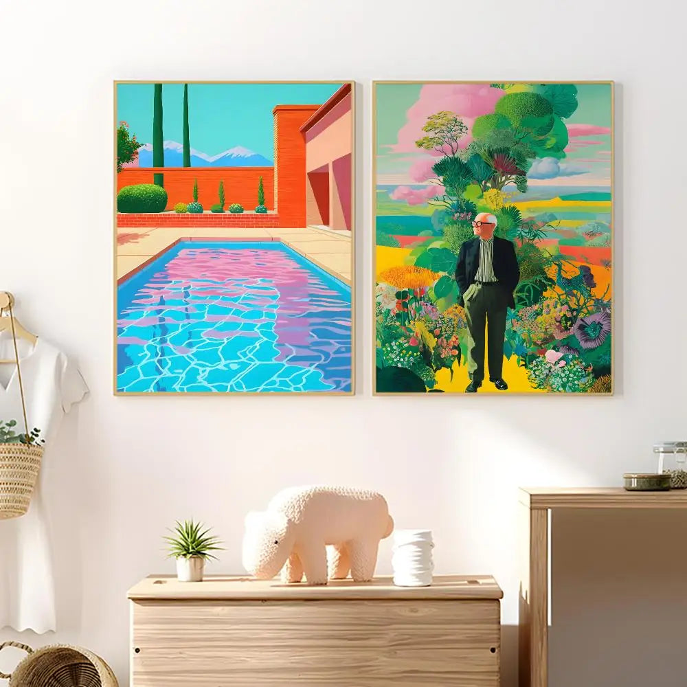 David Hockney Art Poster – HD Waterproof Wall Sticker Art Wall Sticker Axl